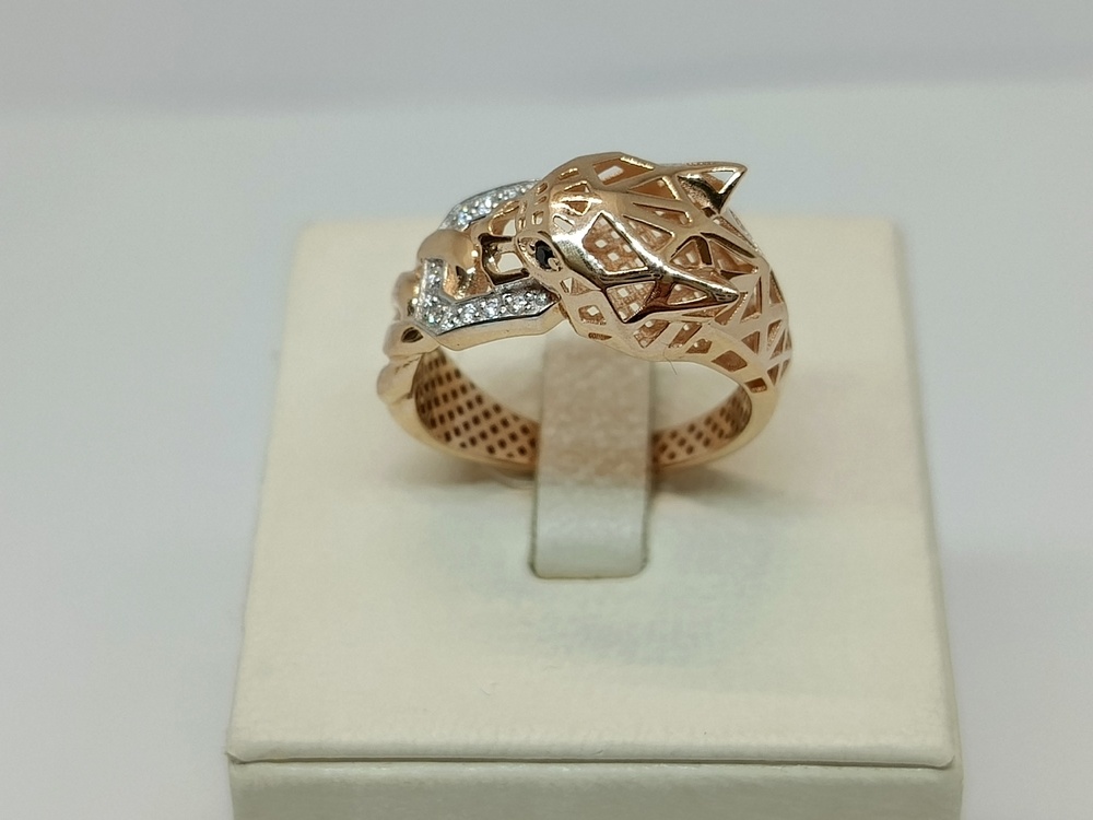 КОЛЬЦО С КАМНЯМИ (Au 585)