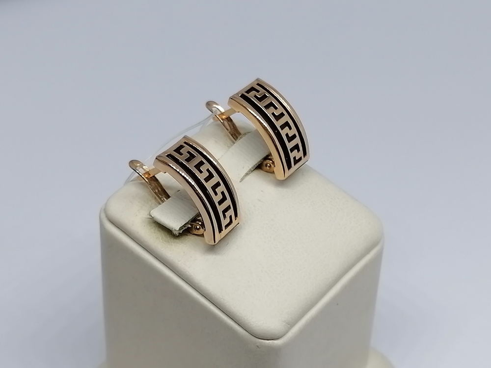 02294К СЕРЬГИ КАУЧУК (Au 585)