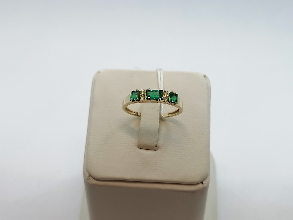 КОЛКМИ585 КОЛЬЦО С КАМНЯМИ (Au 585)