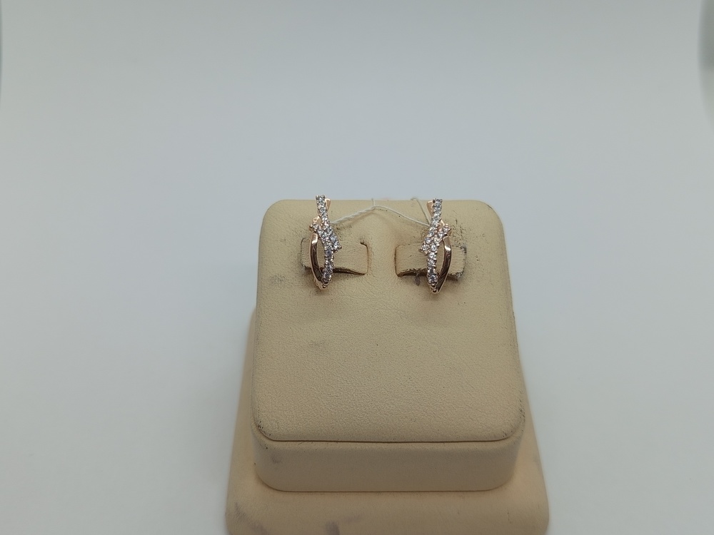 СКМИ585 СЕРЬГИ С КАМНЯМИ (Au 585)