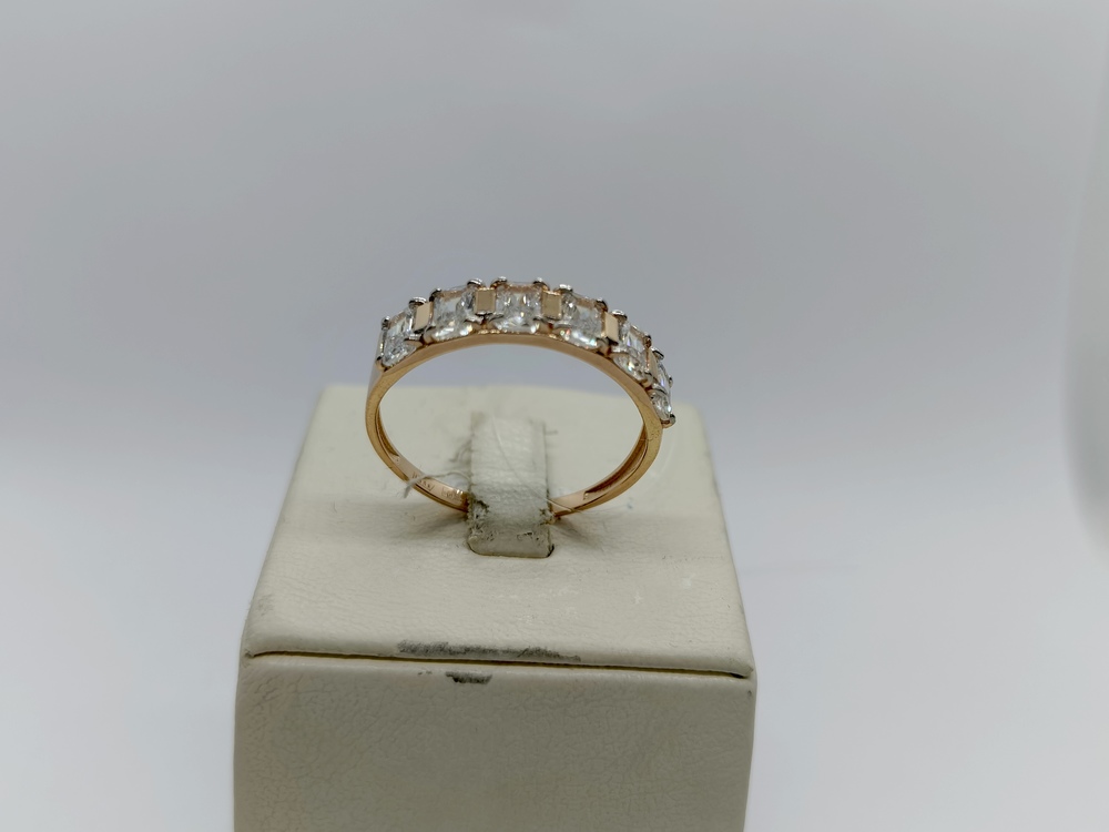 КОЛЬЦО С КАМНЯМИ (Au 585)