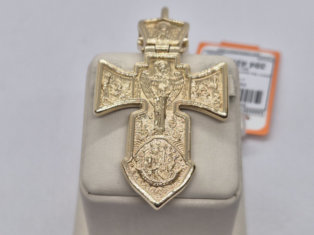 ПОДКБК585 ПОДВЕСКА КРЕСТ БЕЗ КАМНЯ (Au 585)