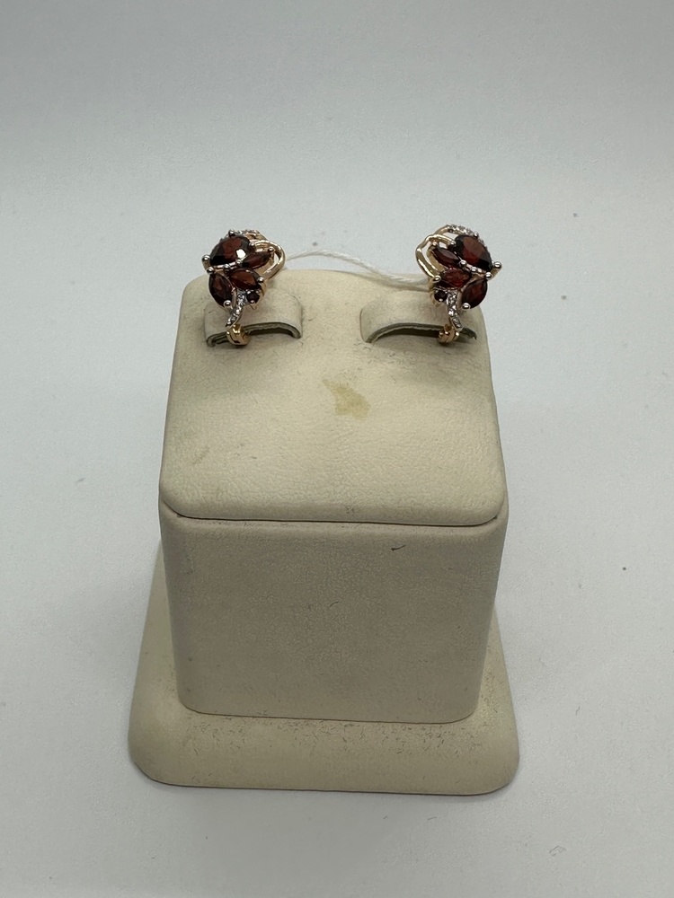 СКМИ585 СЕРЬГИ С КАМНЯМИ (Au 585)