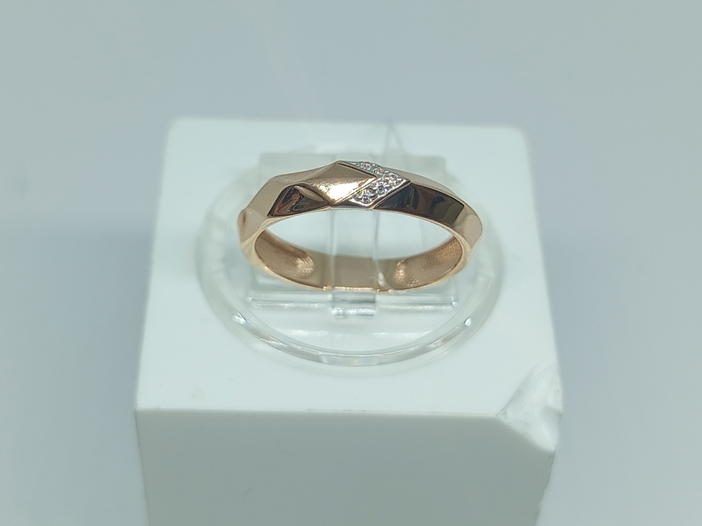 КОЛЬЦО С КАМНЯМИ (Au 585)