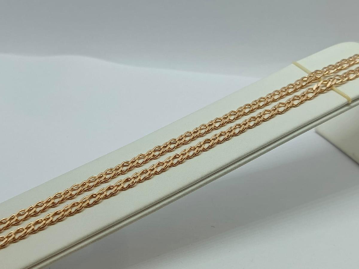 ЦЕПЬ ПОЛНОВЕСНАЯ Ромб двойной (Au 585)