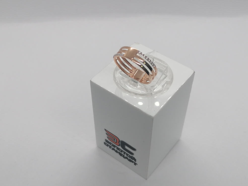 КОЛЬЦО С КАМНЯМИ (Au 585)