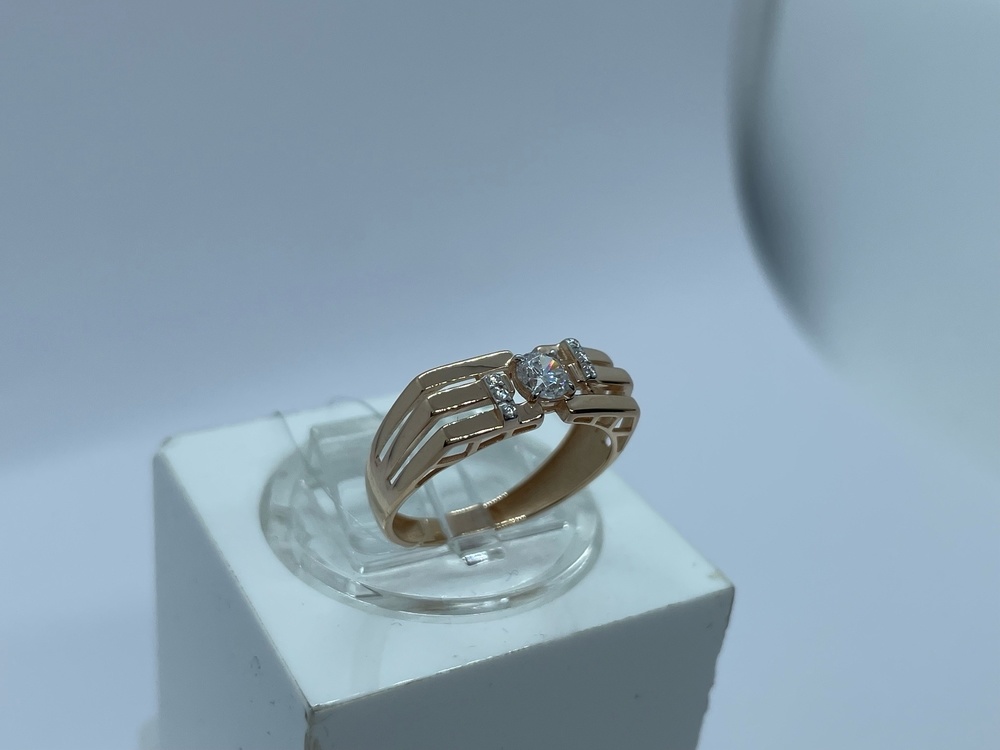 КОЛЬЦО С КАМНЯМИ (Au 585)