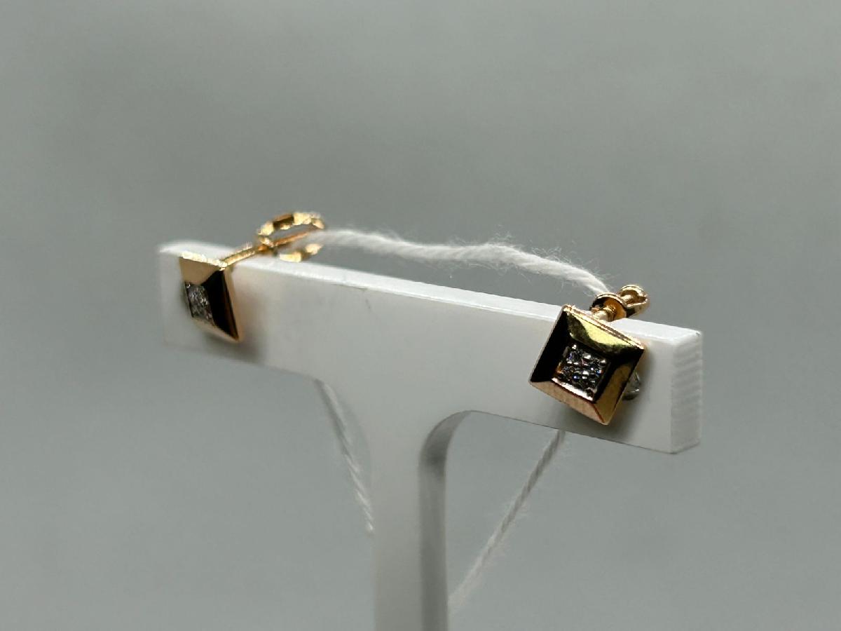 СПУС585 СЕРЬГИ ПУСЕТЫ (Au 585)