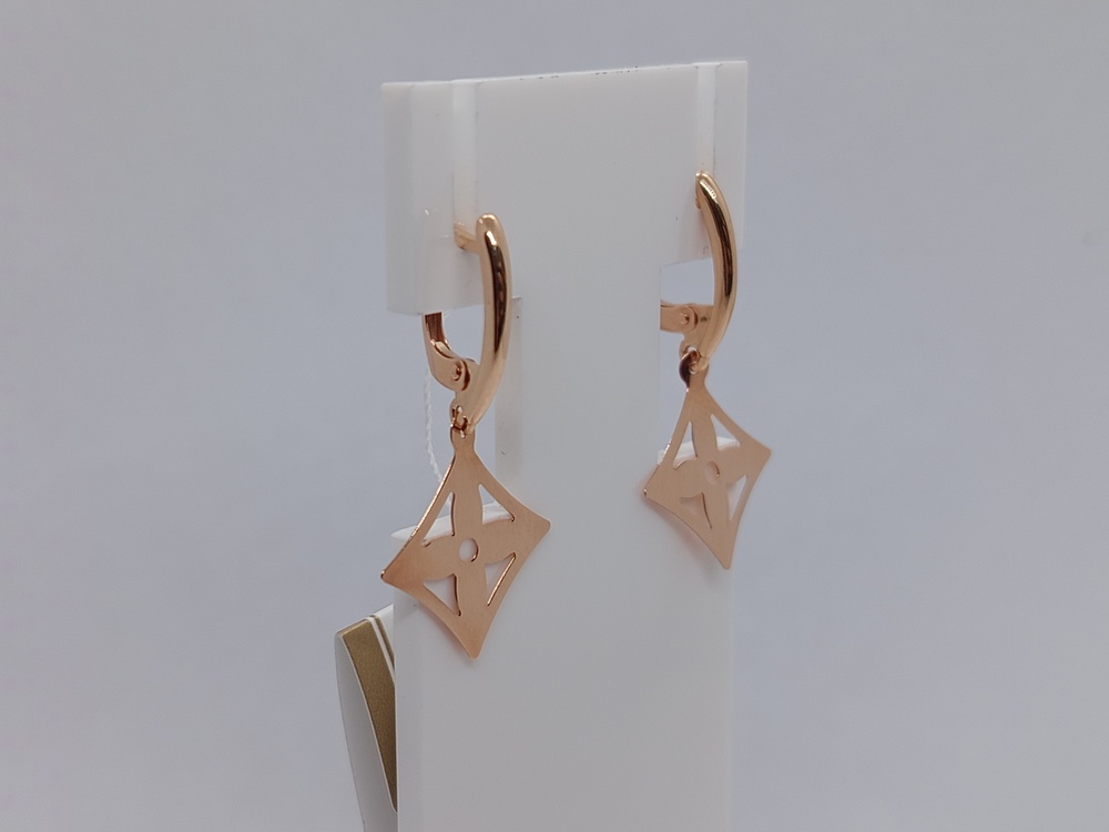 СЕРЬГИ БЕЗ КАМНЯ (Au 585)