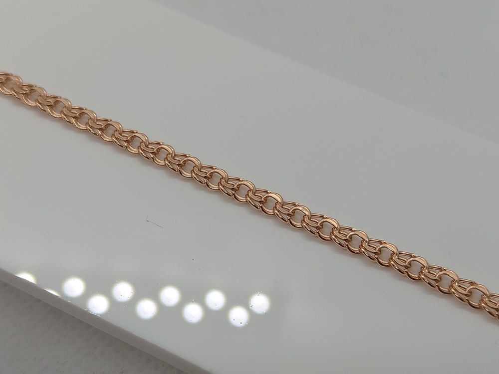 БРАСЛЕТ ПУСТОТЕЛЫЙ Бисмарк (Au 585)