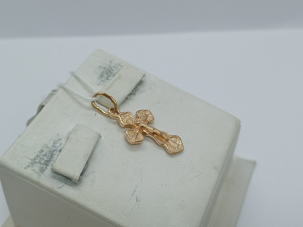 ПОДВЕСКА КРЕСТ БЕЗ КАМНЯ (Au 585)