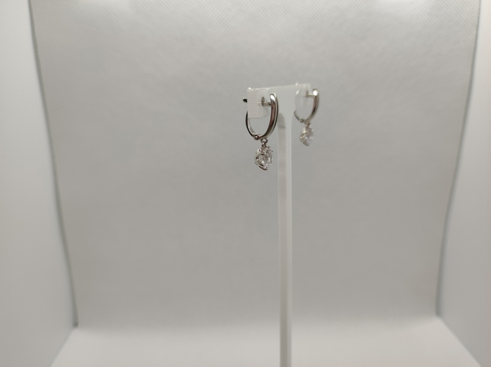 СКМ585 СЕРЬГИ С КАМНЕМ (Au 585)