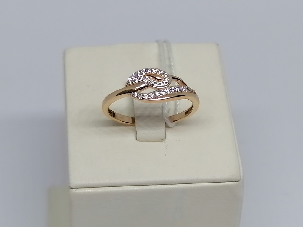 КОЛКМИ585 КОЛЬЦО С КАМНЯМИ (Au 585)