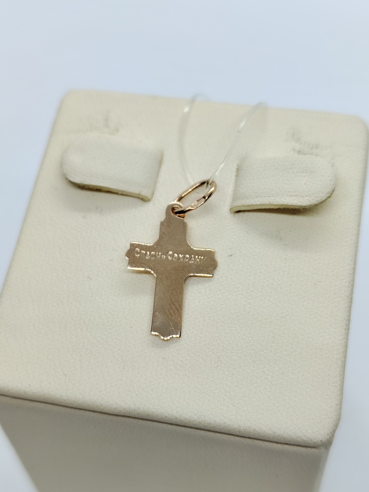 00-63-0094-00 ПОДВЕСКА КРЕСТ без камня (Au 585)