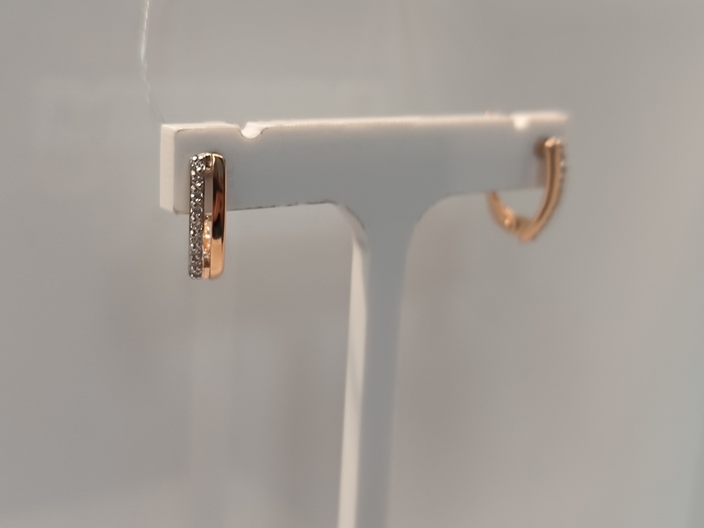 000522-1102 СЕРЬГИ С КАМНЯМИ (Au 585)