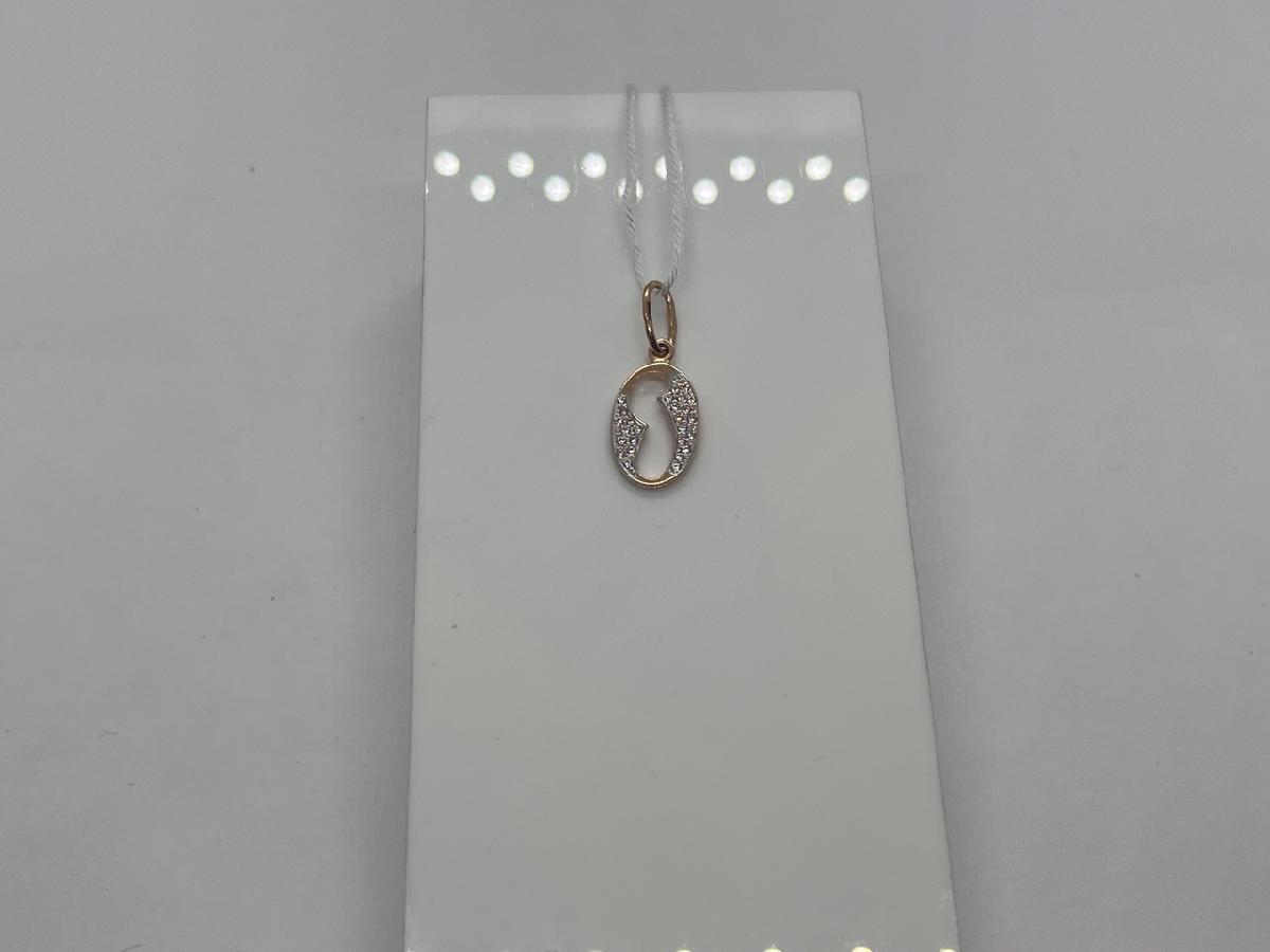 ПОДВЕСКА БУКВА О Au 585