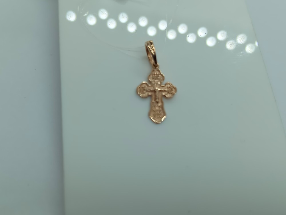 810-00123-10-00-00-00 ПОДВЕСКА КРЕСТ без камня (Au 585)