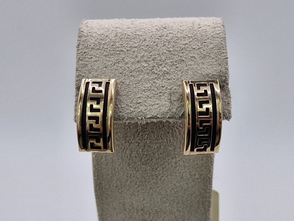 02294К СЕРЬГИ КАУЧУК (Au 585)