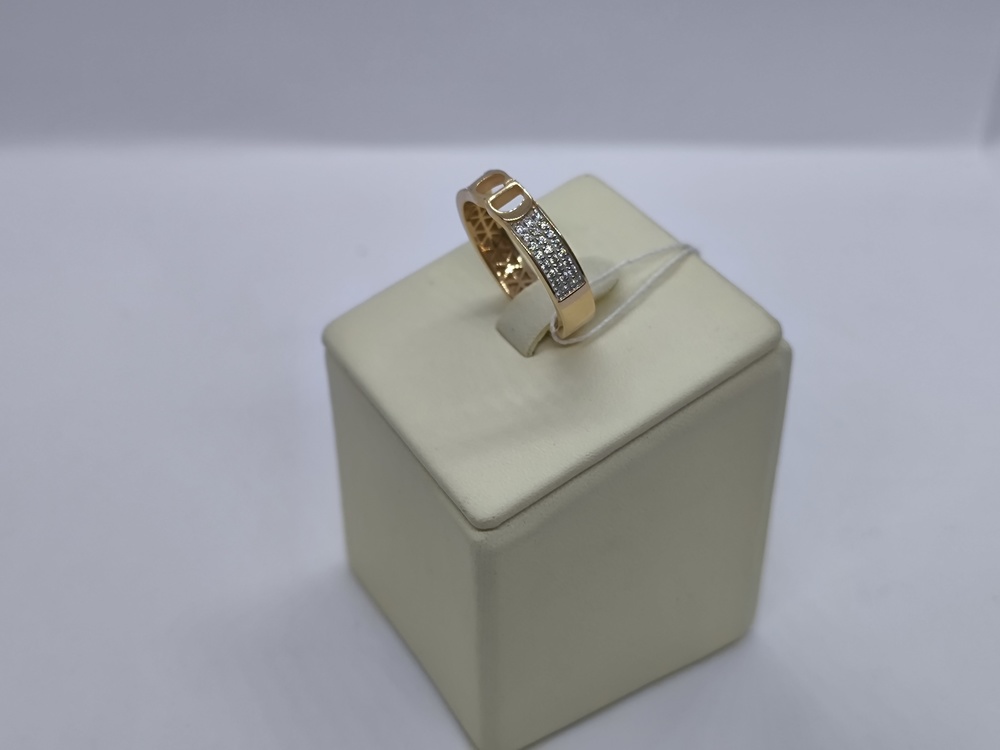 КОЛЬЦО С КАМНЯМИ (Au 585)