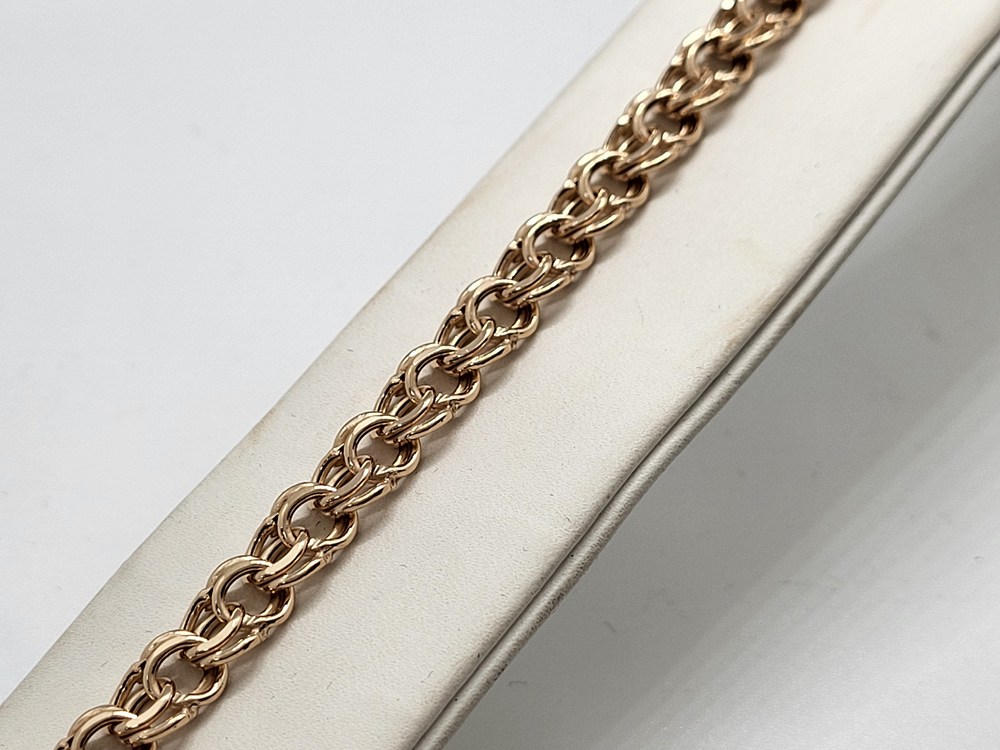 БРАСЛЕТ ПУСТОТЕЛЫЙ Бисмарк (Au 585)