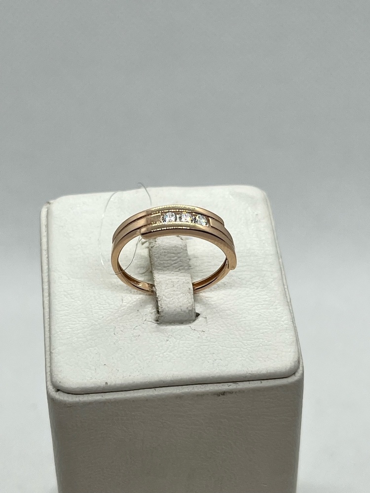 КОЛЬЦО С КАМНЯМИ (Au 585)