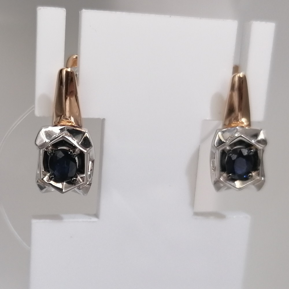 СЕРЬГИ САПФИР (Au 585)