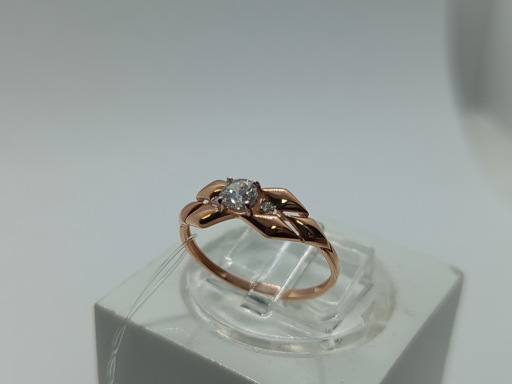 КОЛЬЦО С КАМНЯМИ (Au 585)