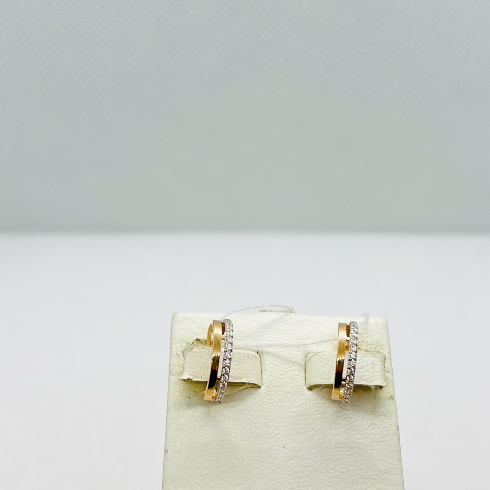 СКМИ585 СЕРЬГИ С КАМНЯМИ (Au 585)