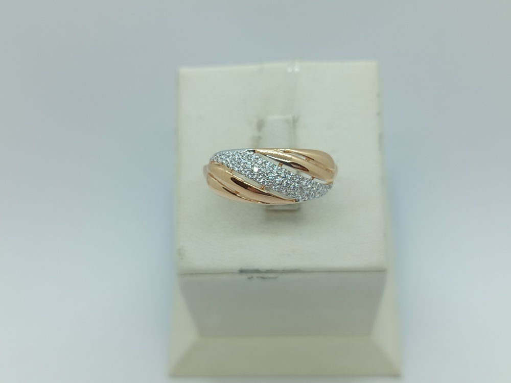 КОЛЬЦО С КАМНЯМИ (Au 585)