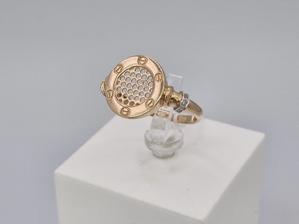 КОЛКМИ585 КОЛЬЦО С КАМНЯМИ (Au 585)