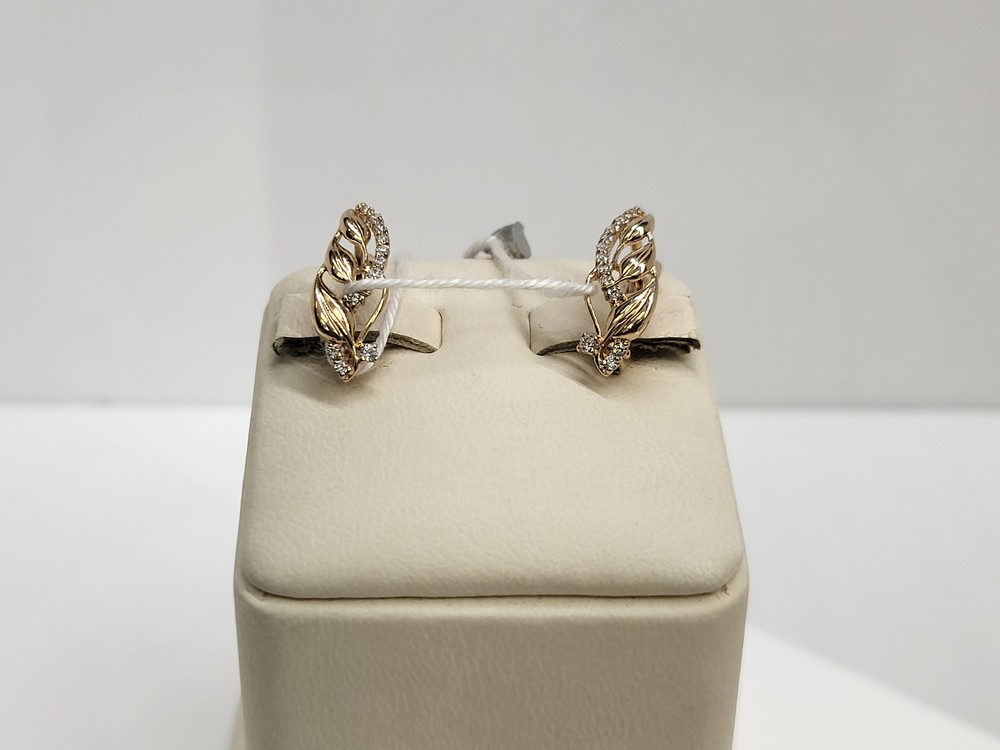 СКМИ585 СЕРЬГИ С КАМНЯМИ (Au 585)