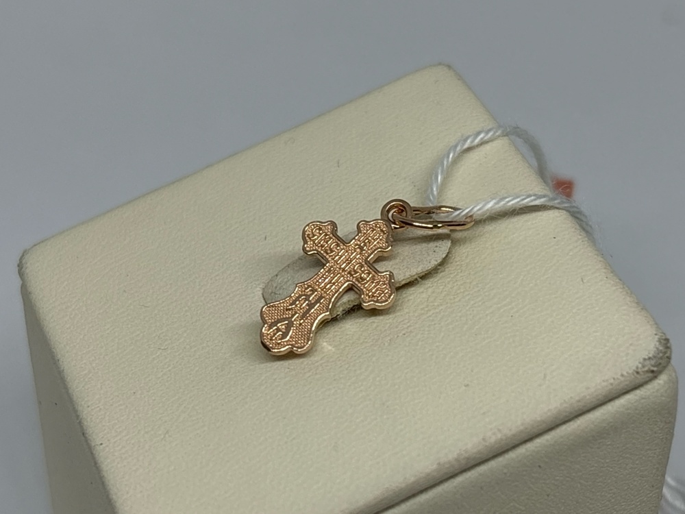 ПОДВЕСКА КРЕСТ БЕЗ КАМНЯ (Au 585)