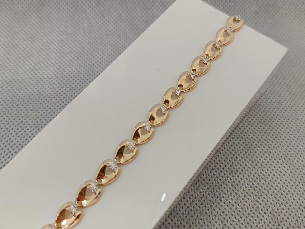 БРАСЛЕТ С КАМНЯМИ (Au 585)