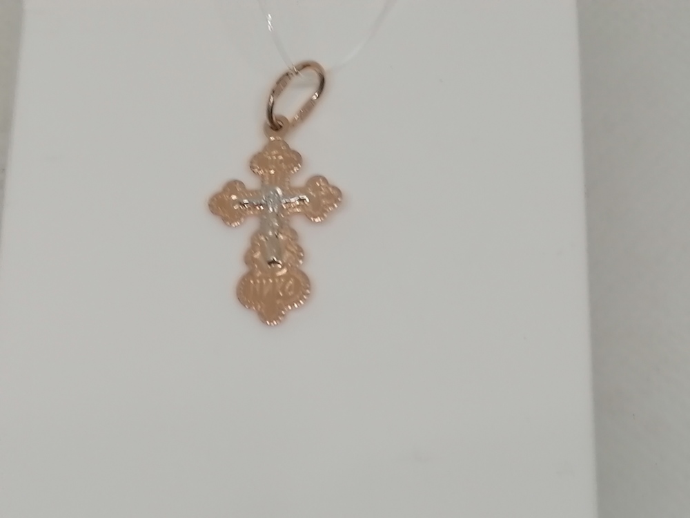 00-63-0094-00 ПОДВЕСКА КРЕСТ без камня (Au 585)