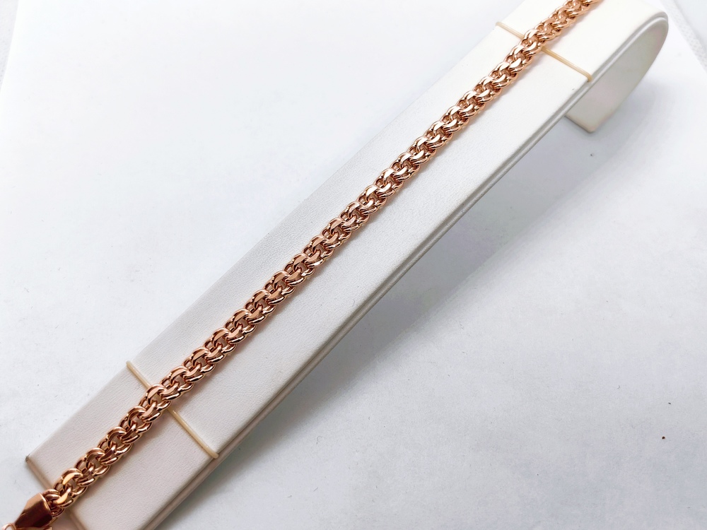 БРАСЛЕТ ПУСТОТЕЛЫЙ Бисмарк (Au 585)