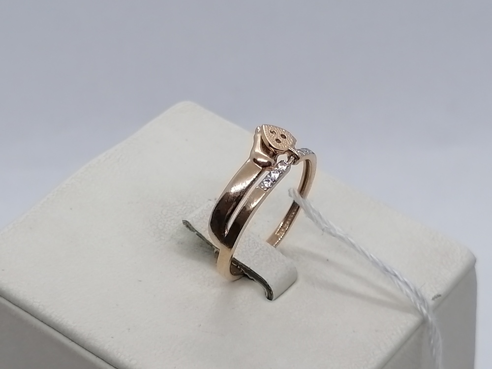 КОЛКМИ585 КОЛЬЦО С КАМНЯМИ (Au 585)
