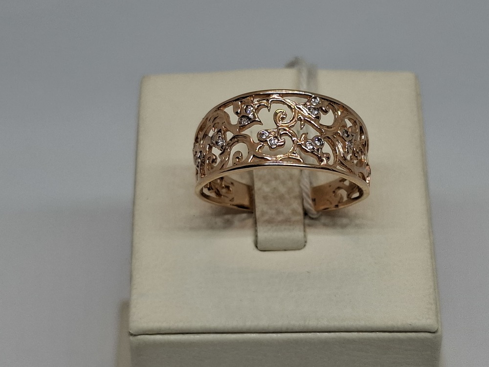 КОЛКМИ585 КОЛЬЦО С КАМНЯМИ (Au 585)