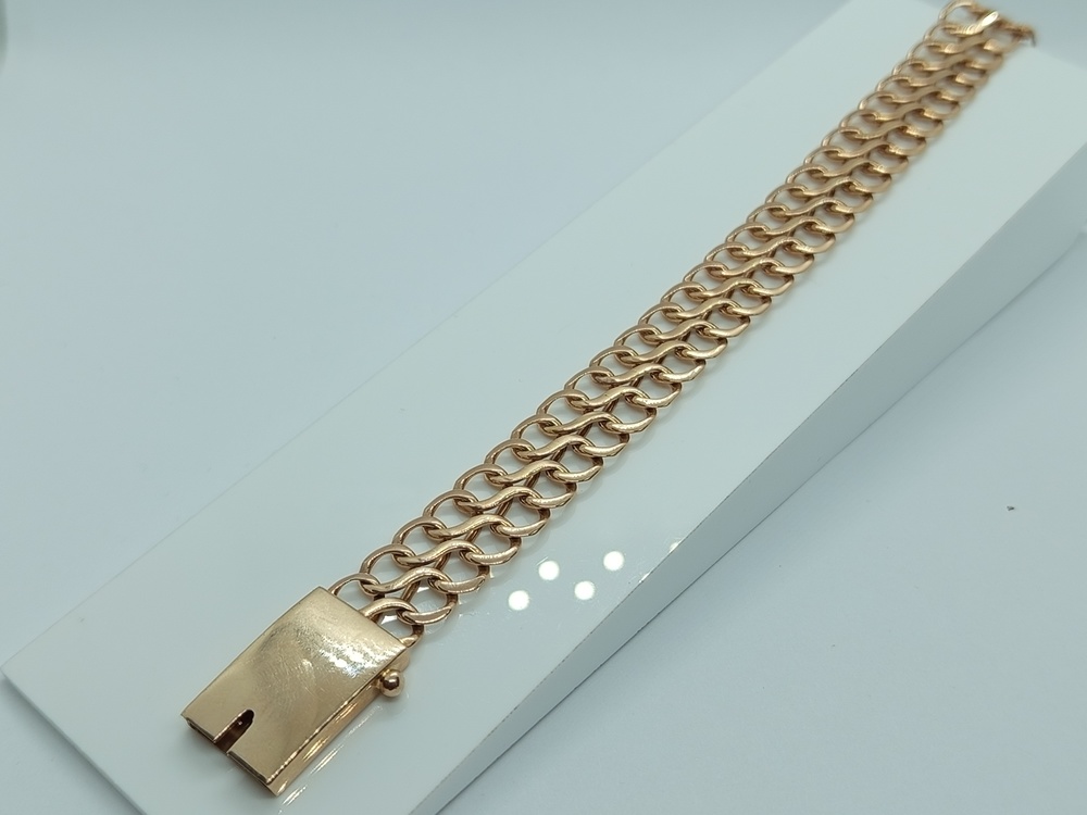 БЛ8585 БРАСЛЕТ ПОЛНОВЕСНЫЙ Восьмерка (Au 585)