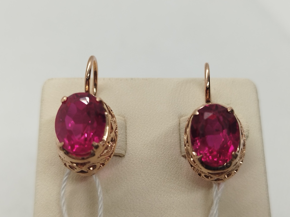 СКМ583 СЕРЬГИ С КАМНЕМ (Au 583) СКМ583 СЕРЬГИ С КАМНЕМ (Au 583)