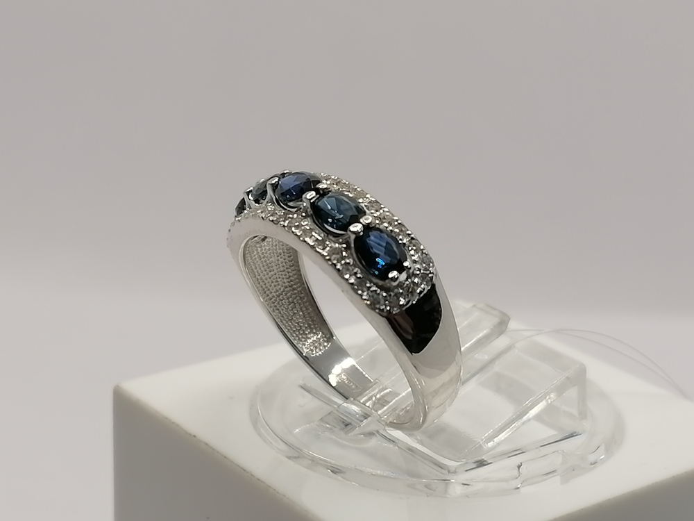 КОЛЬЦО Бриллиант, сапфир (Au 585)