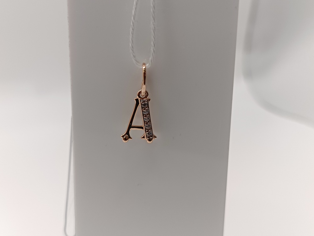 ПОДВЕСКА БУКВА А Au 585