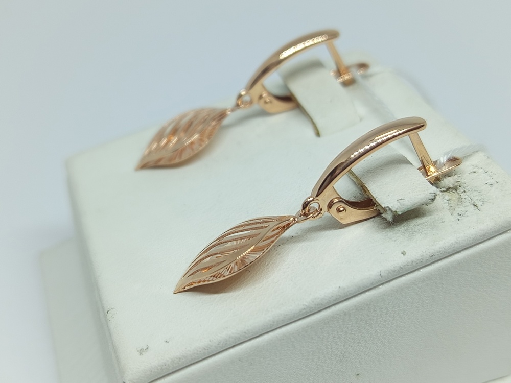 СБКМ585 СЕРЬГИ БЕЗ КАМНЯ (Au 585)