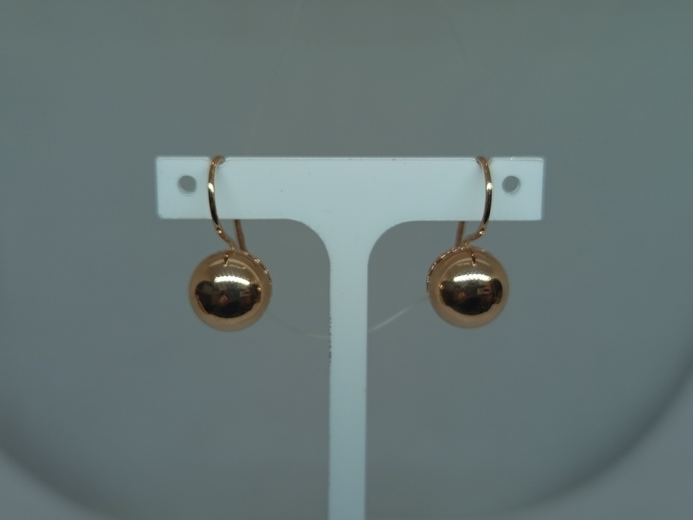 СЕРЬГИ БЕЗ КАМНЯ (Au 585)