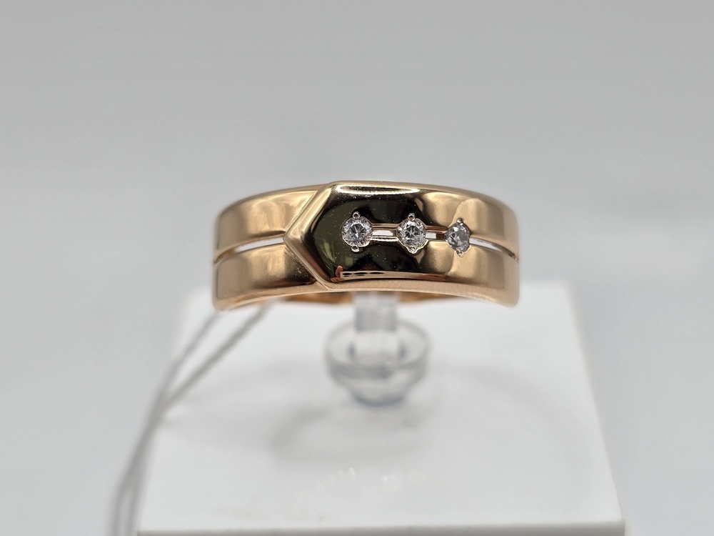 КОЛКМИ585 КОЛЬЦО С КАМНЯМИ (Au 585)