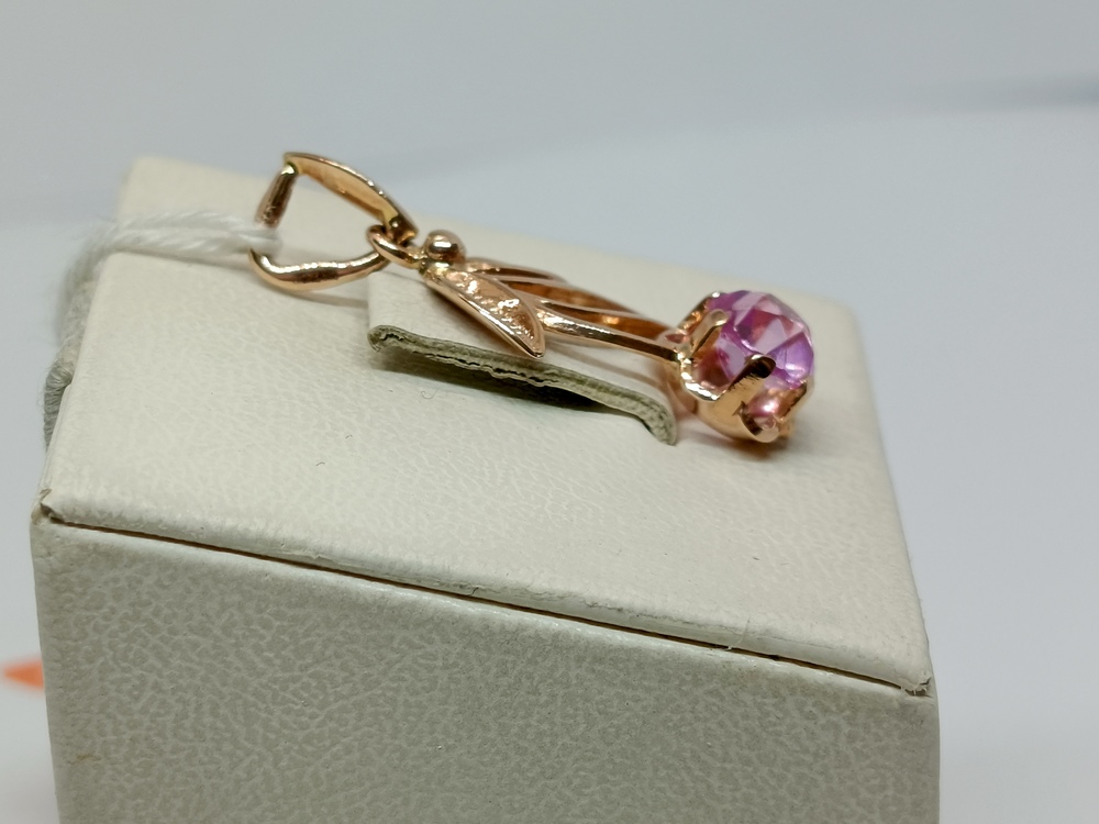 ПОДКМ583 ПОДВЕСКА С КАМНЕМ (Au 583)