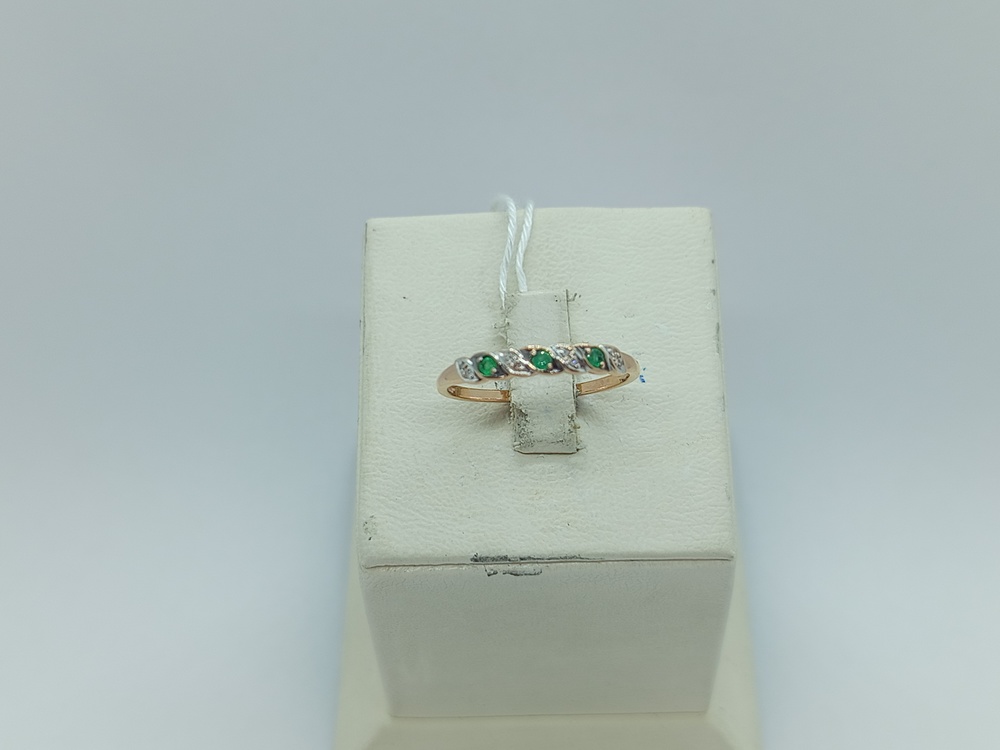 КОЛКМИ585 КОЛЬЦО С КАМНЯМИ (Au 585)