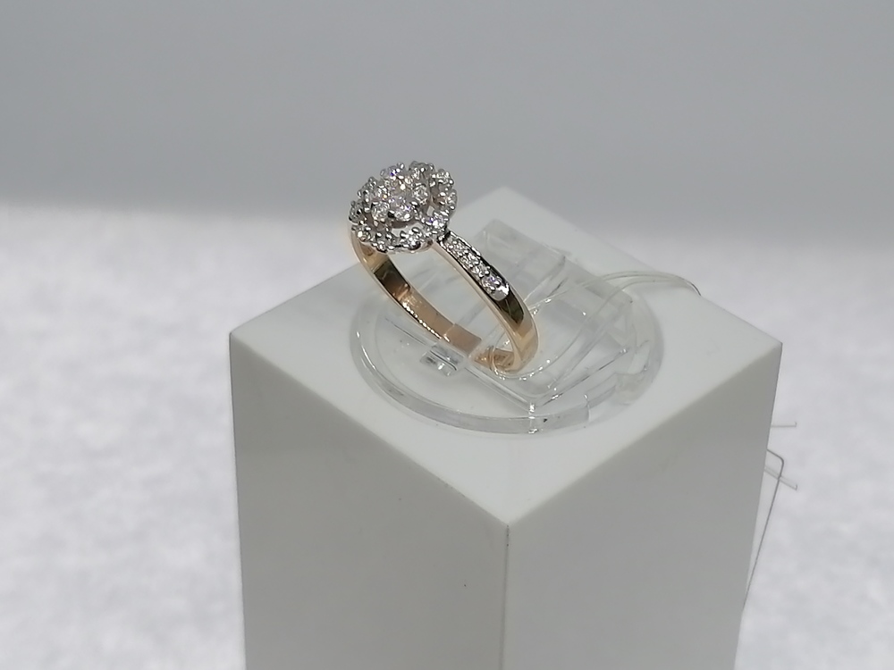 К1638-120 КОЛЬЦО БРИЛЛИАНТ (Au 585)