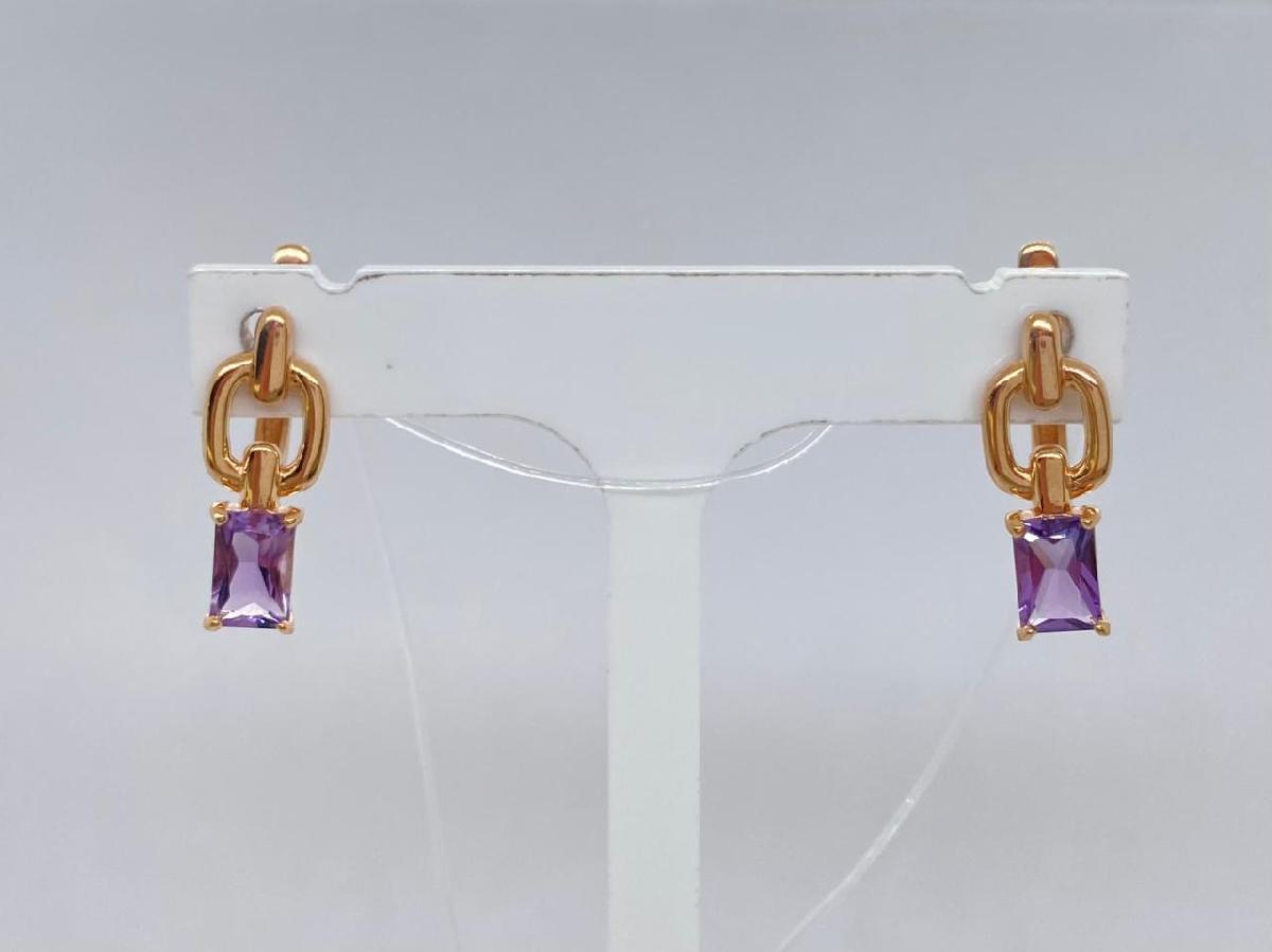 СЕРЬГИ АМЕТИСТ (Au 585)