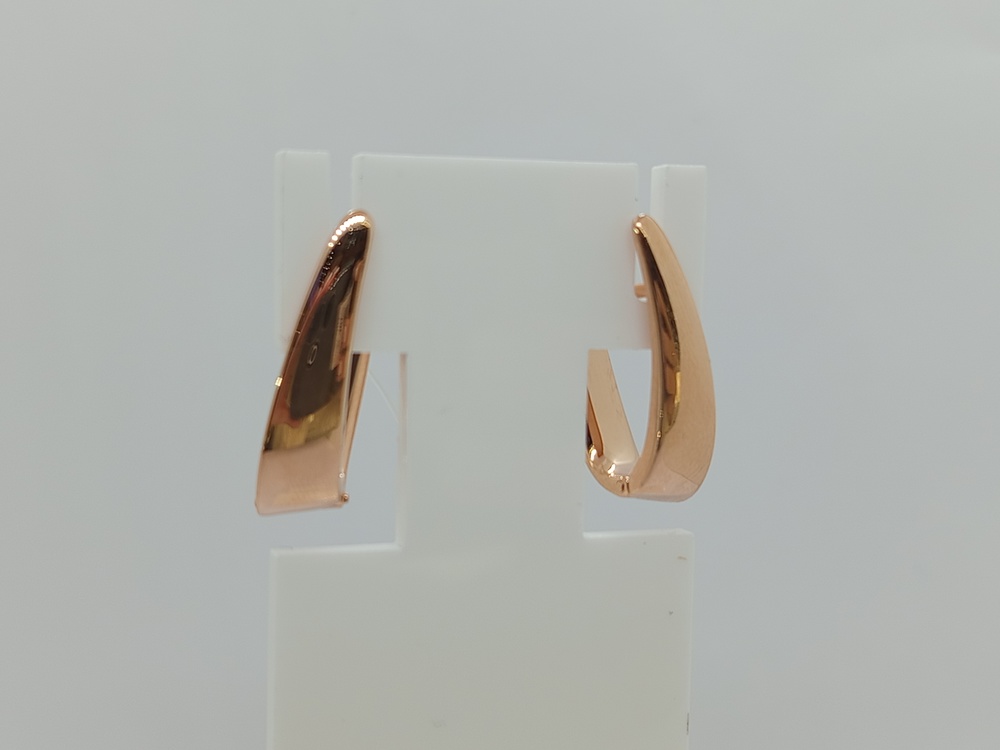 002972-1000 СЕРЬГИ БЕЗ КАМНЯ (Au 585)