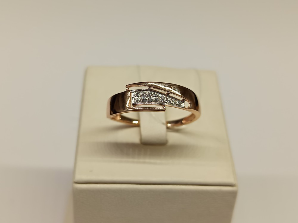 КОЛЬЦО С КАМНЯМИ (Au 585)